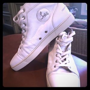 Christian Louboutin Red Bottom high top sneakers
